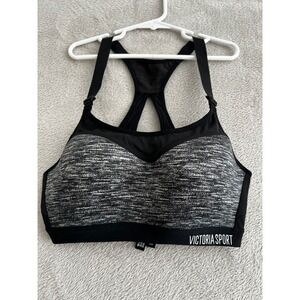 Victoria Sport Incredible Knockout Sports‎ Bra Black Gray Space Dye 34C